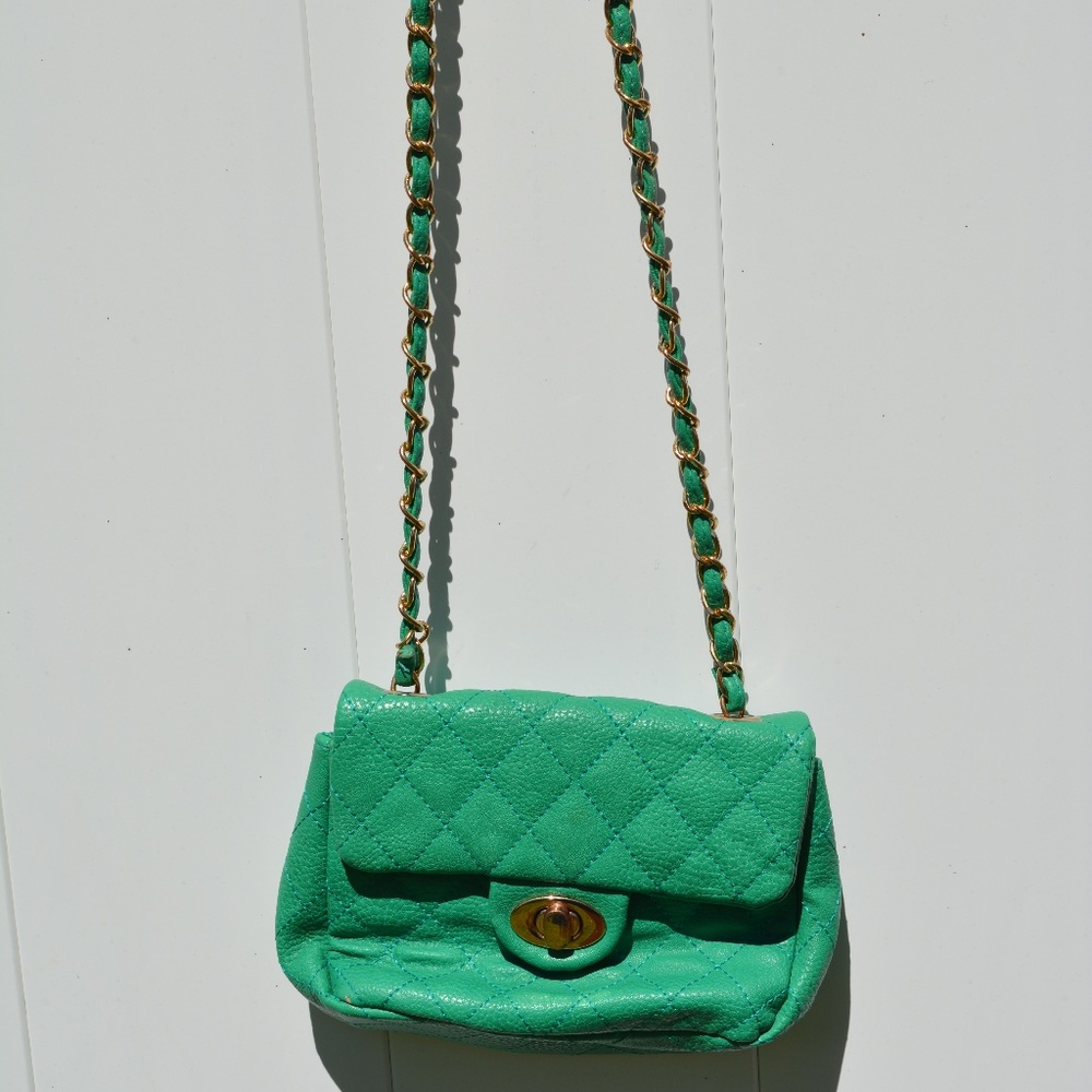 Shamrock Green Crossbody Purse (Small)